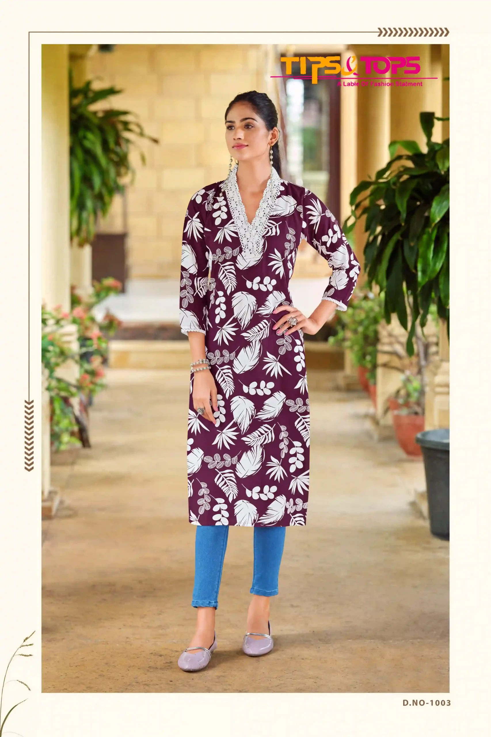Tips & Tops Viana Heavy Rayon Print Wholesale Fancy Kurtis Catalog — Wholesale Kurtis, MPA wholesale from Surat - Gallery Image 2